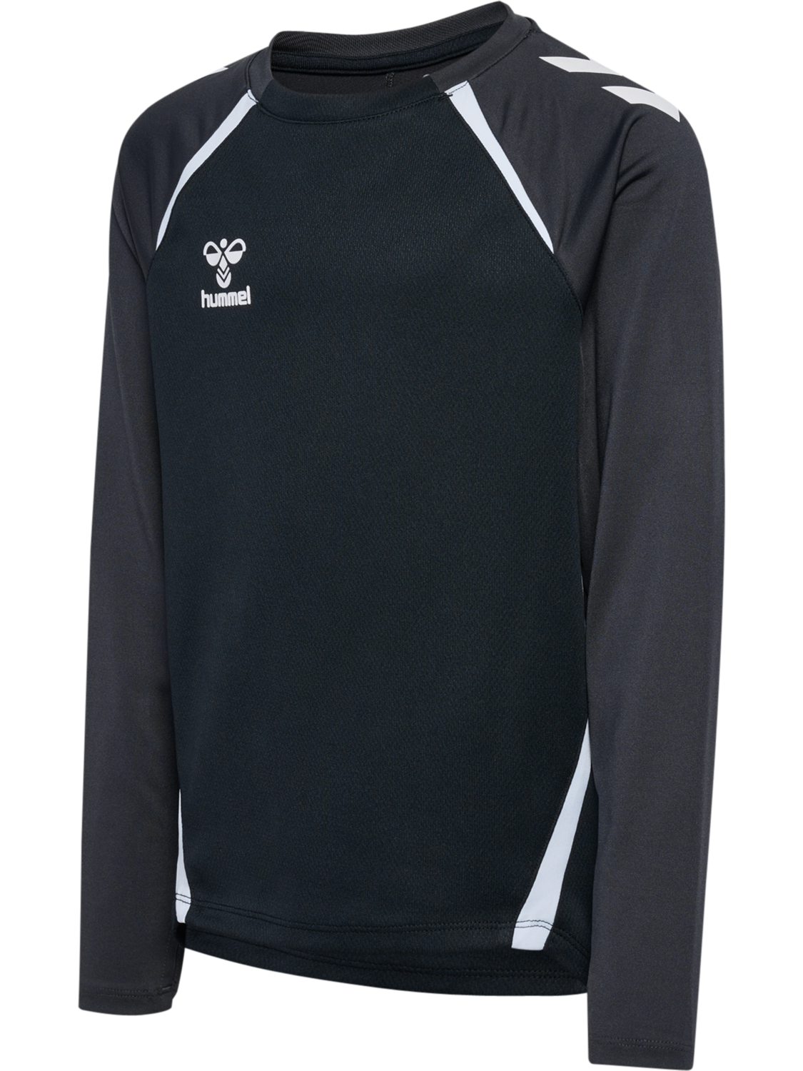 hmlLEAD 2.0 CREW SWEAT KIDS, BLACK/ASPHALT, packshot