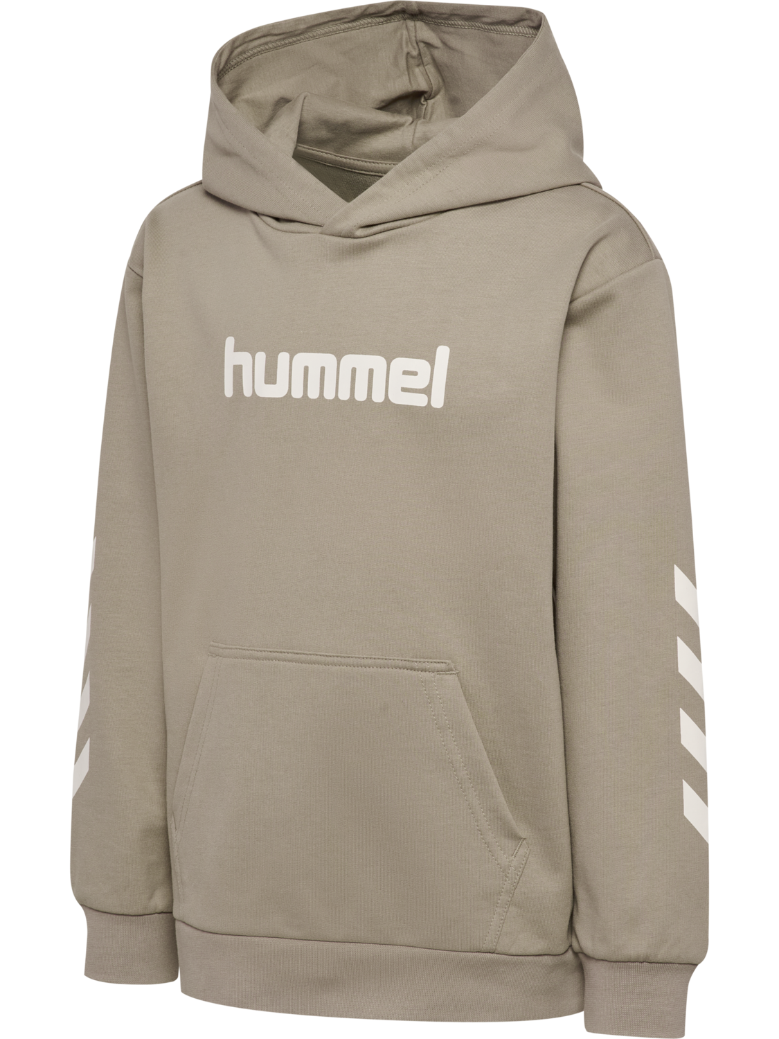 hmlJR LOGO HOODIE, ROCK RIDGE, packshot