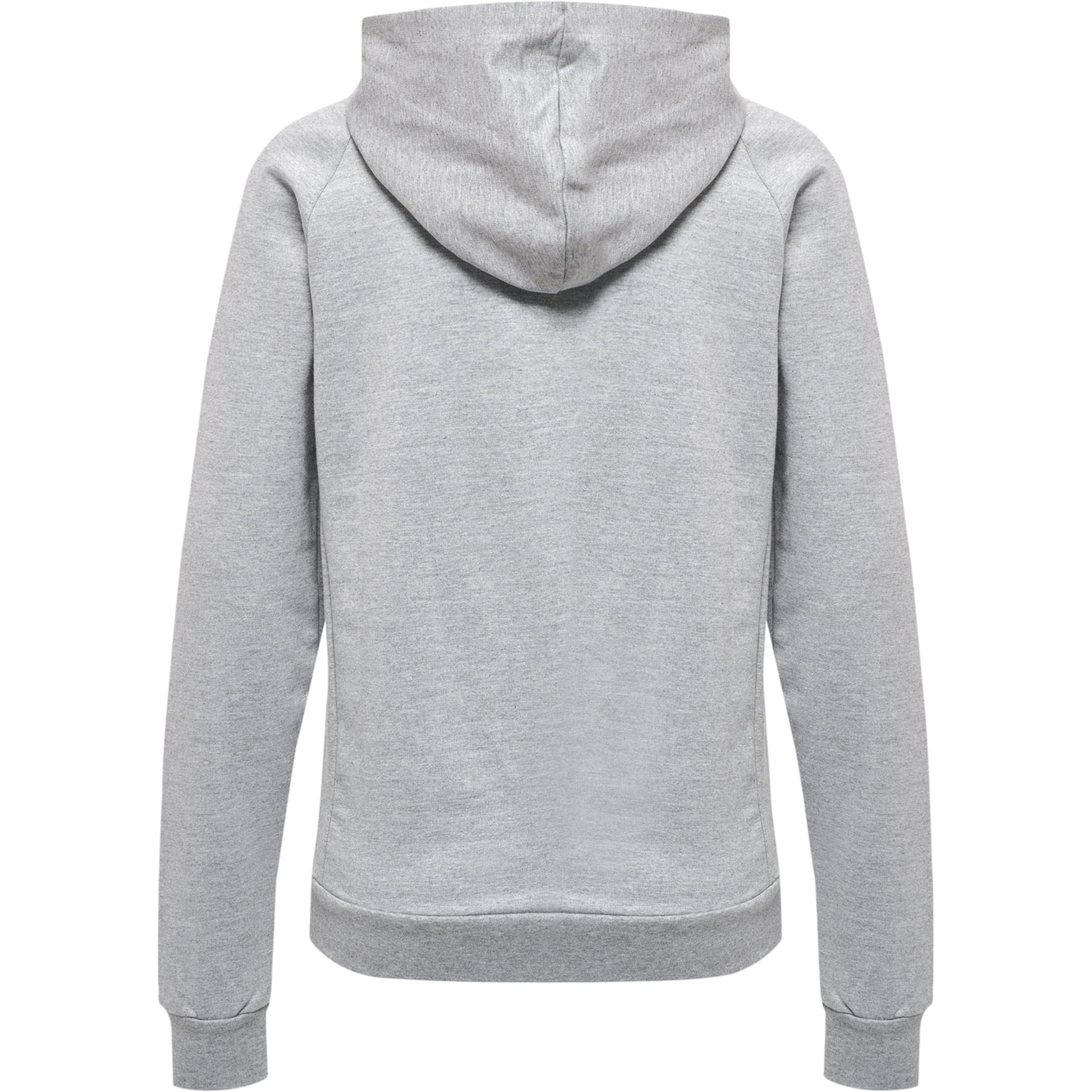 hmlMOVE GRID COTTON ZIP HOODIE WOMA, GREY MELANGE, packshot