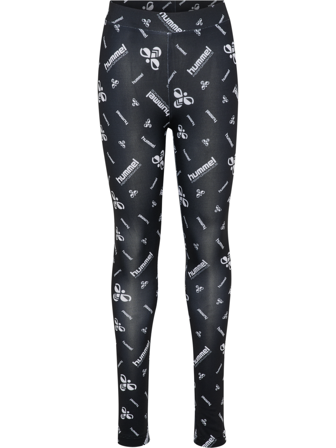 hmlJR GYM TIGHTS, BLACK/WHITE, packshot