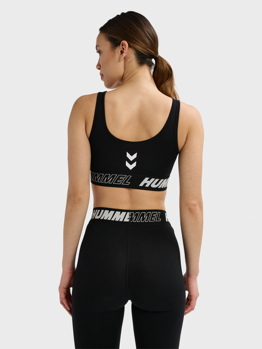 hmlTE MAJA 2-PACK COTTON SPORTS TOP, BLACK/INSIGINA BLUE, model