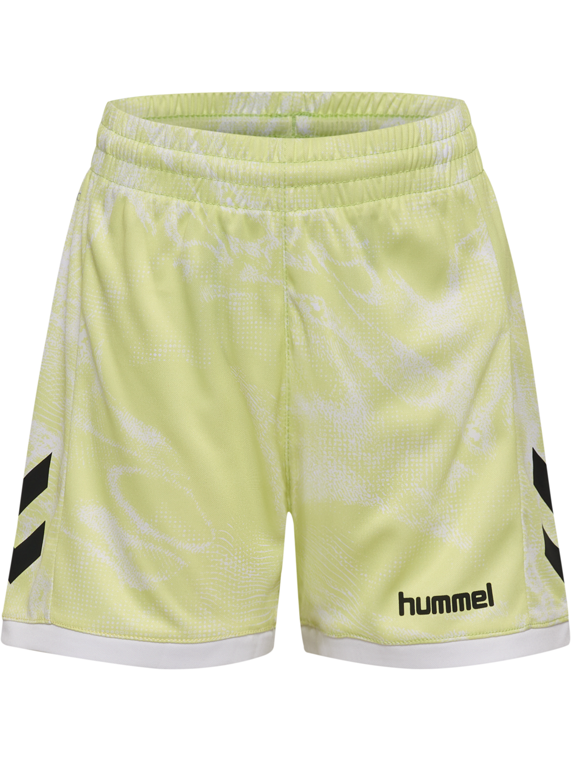 hmlBLAZE CLUB26 GRAPHIC SHORTS KIDS, ASIAN PEAR/WHITE, packshot