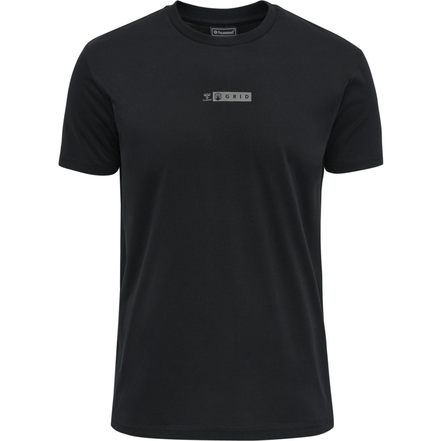 hmlOFFGRID TEE S/S, JET BLACK/FORGED IRON, packshot