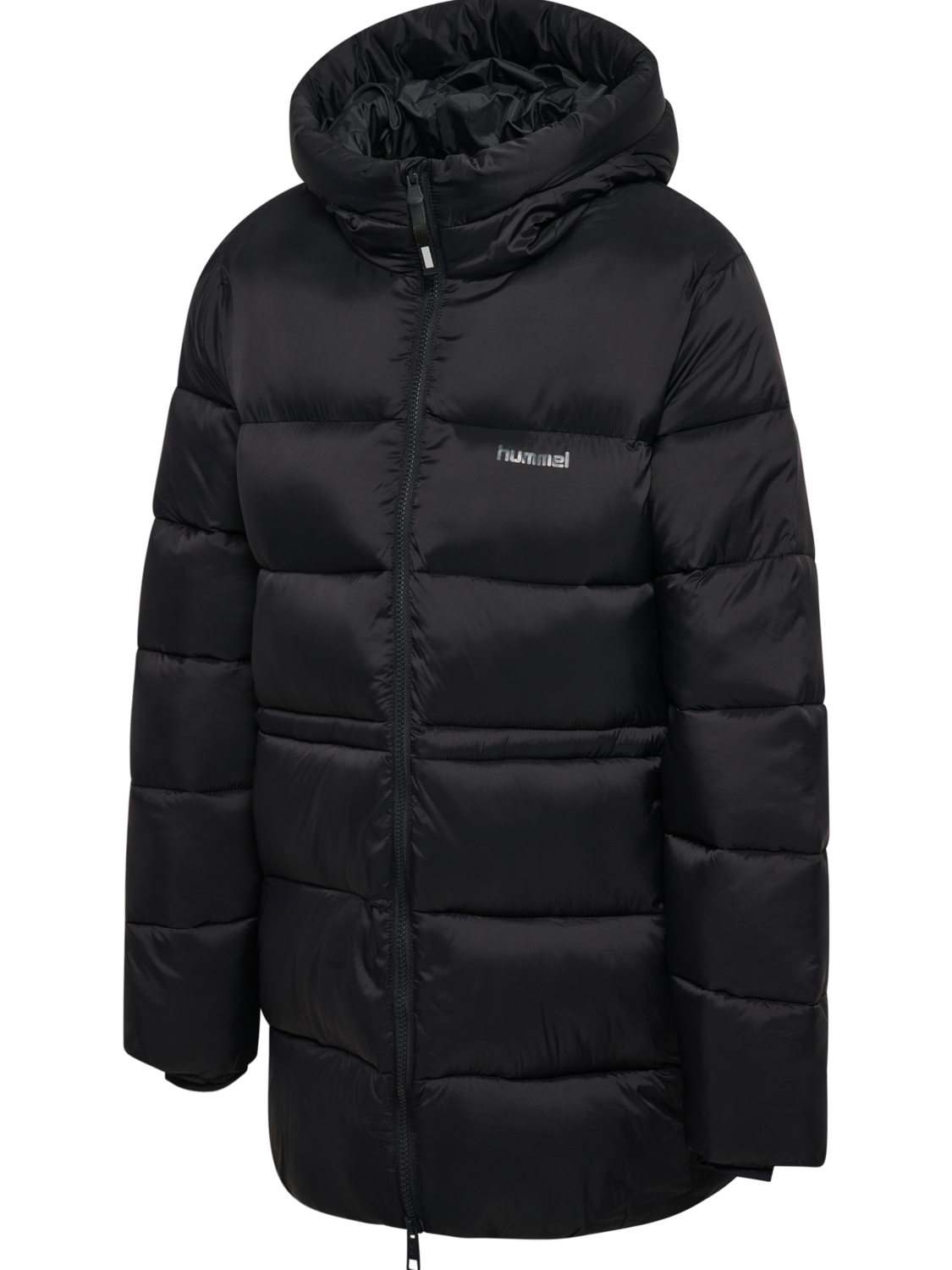 hmlMID LENGHT W PUFFER JACKET, BLACK, packshot