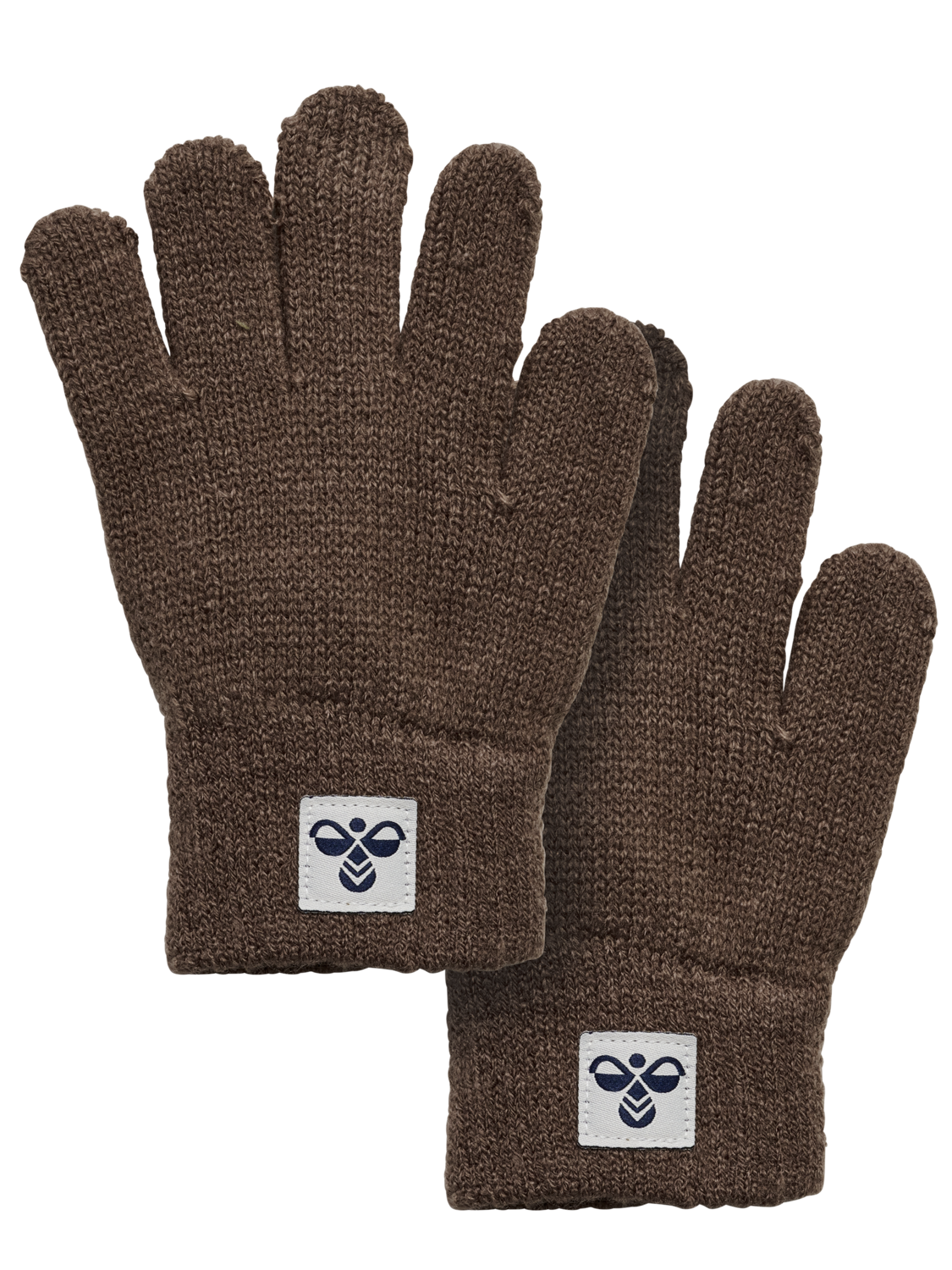 hmlJR KNIT GLOVES 2-PACK, PEPPERCORN, packshot