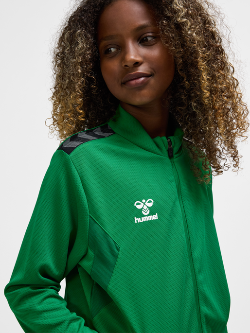 hmlAUTHENTIC PL ZIP JACKET KIDS, JELLY BEAN, model