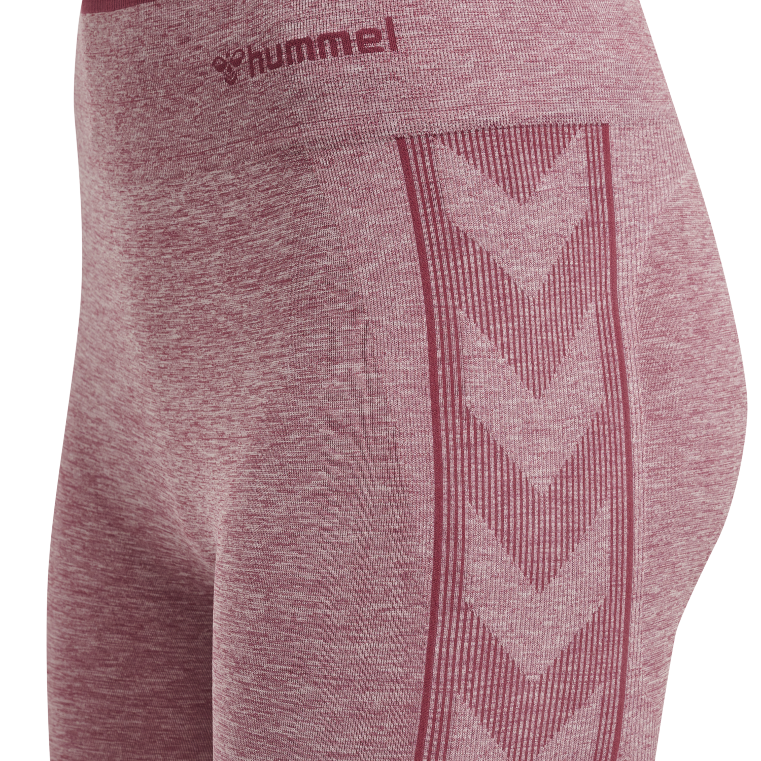 hmlMT UNA SEAMLESS MID WAIST TIGHTS, DUSKY ORCHID MELANGE, packshot