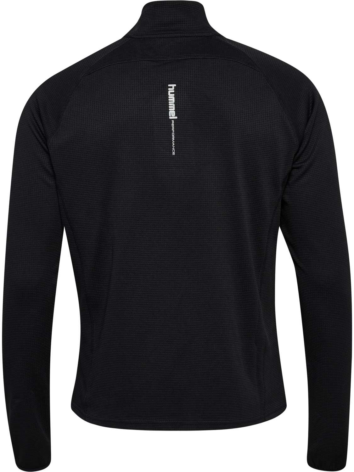 hmlPULSE HALF ZIP MIDLAYER, BLACK, packshot