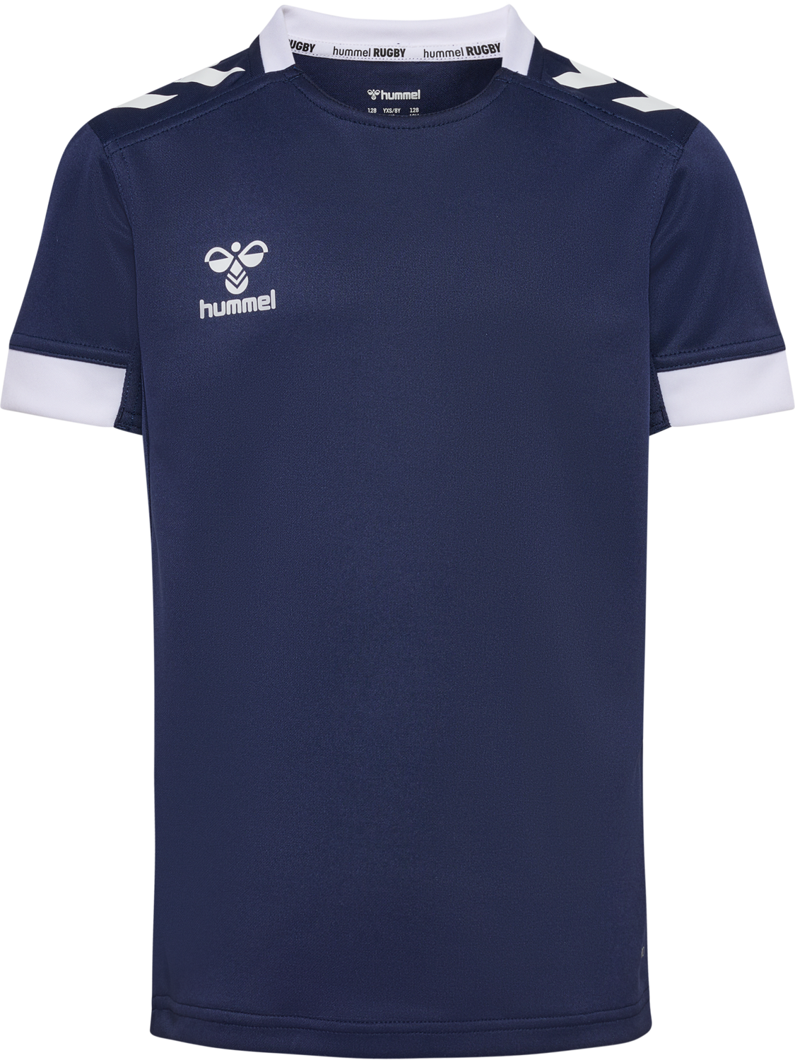 hmlRUGBY  JERSEY S/S KIDS, MARINE, packshot