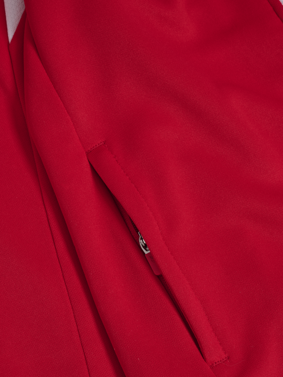 hmlCORE 2.0 ZIP HOODIE KIDS, TRUE RED/WHITE, packshot