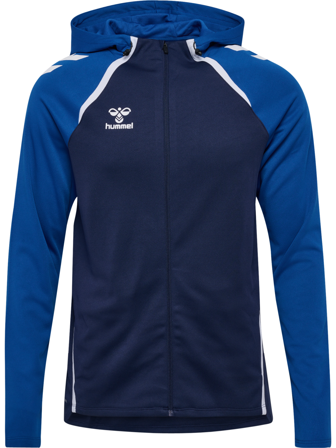 hmlLEAD 2.0 ZIP HOODIE, MARINE/TRUE BLUE, packshot