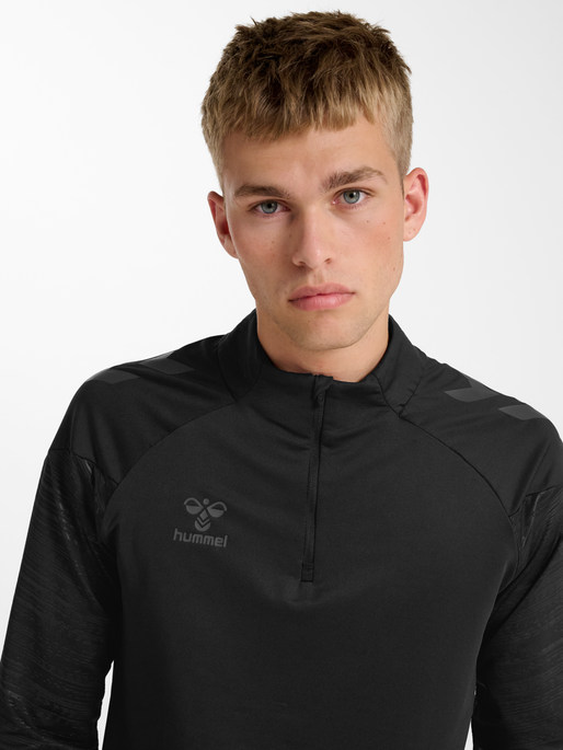 hmlPRO TRAINING HALF ZIP, BLACK, model