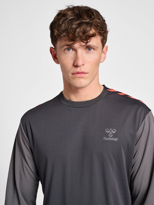 hmlPRO GRID GAME JERSEY L/S, FORGED IRON/QUIET SHADE, model