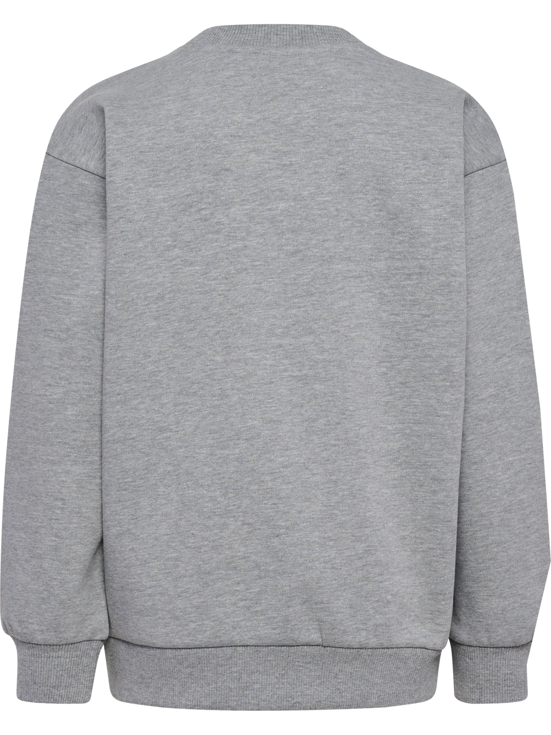 hmlJR LOOSE CREWNECK BEE, GREY MELANGE, packshot