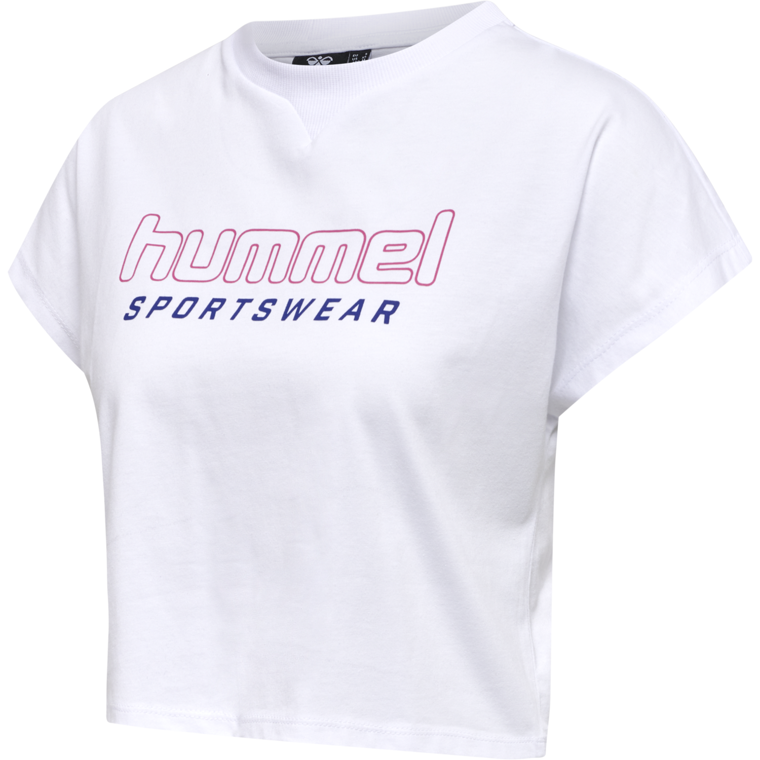 hmlLGC JUNE CROPPED T-SHIRT, WHITE, packshot