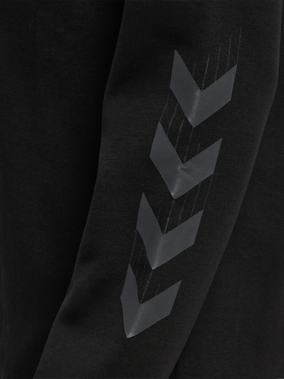 hmlTRAVEL HALF ZIP SWEAT, BLACK, packshot