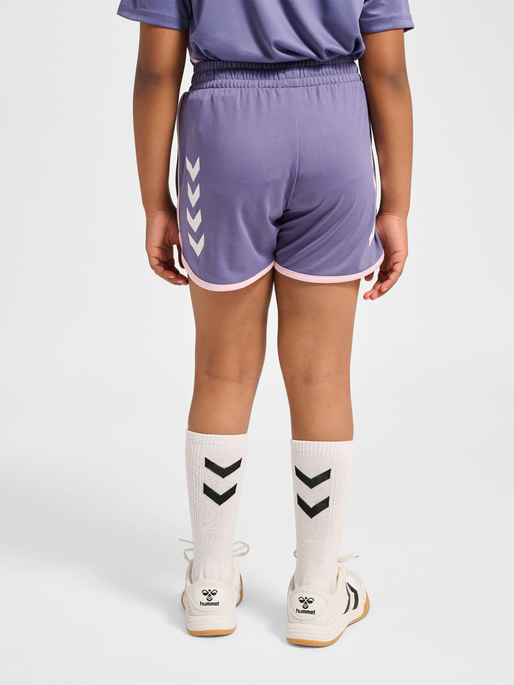 hmlJR GOAL PIPING SHORTS, HERON, model