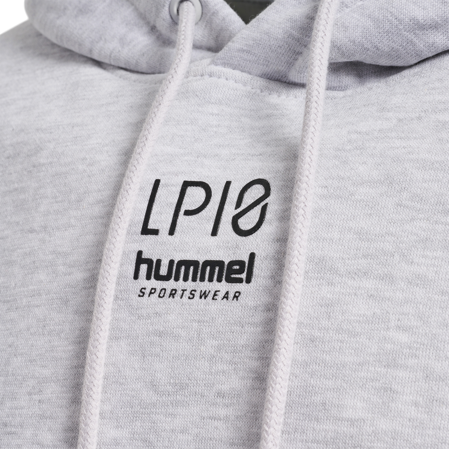 hmlLP10 BOXY SWEAT HOODIE, LIGHT GREY MELANGE, packshot