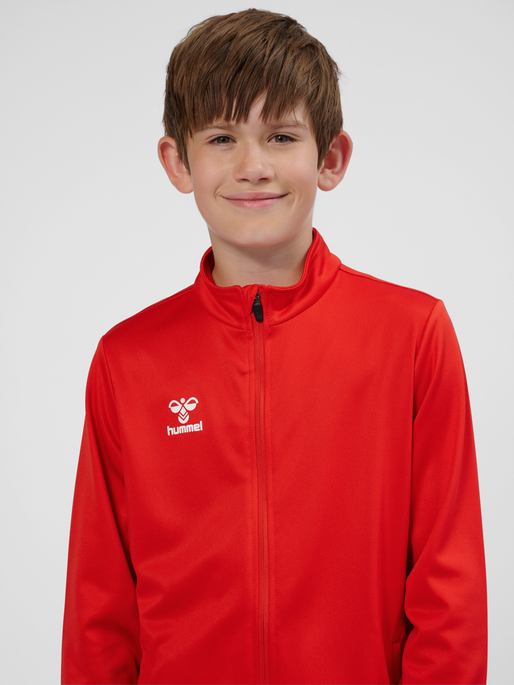 hmlESSENTIAL TRACK JACKET KIDS, TRUE RED, model