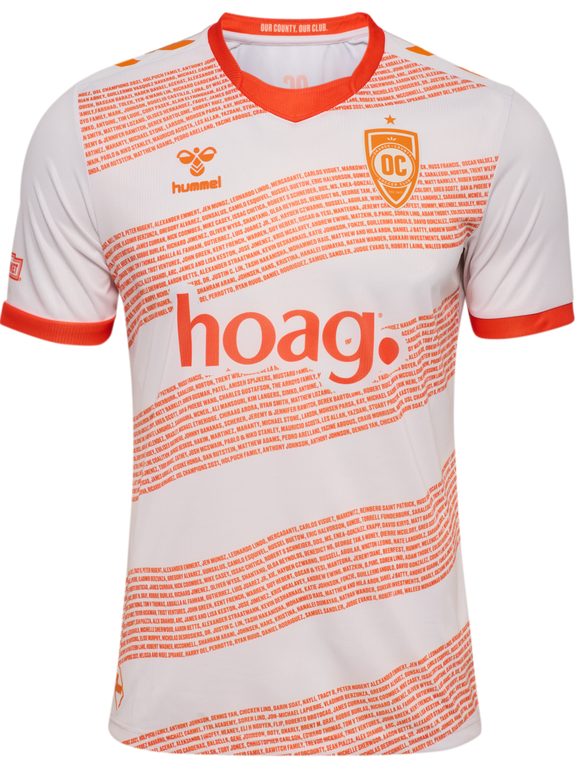 ORANGE COUNTY 25 AWAY JERSEY S/S, WHITE, packshot