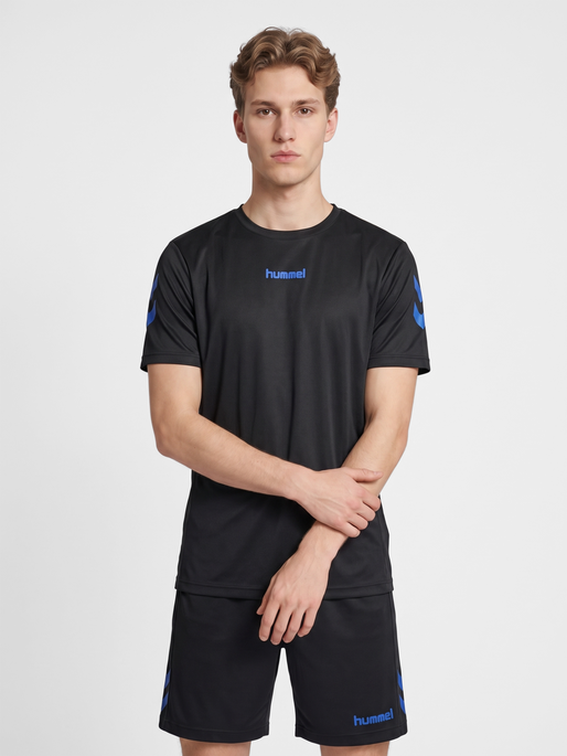 hmlBLAZE CLUB 26 POLY SET, BLACK/BLUE, model