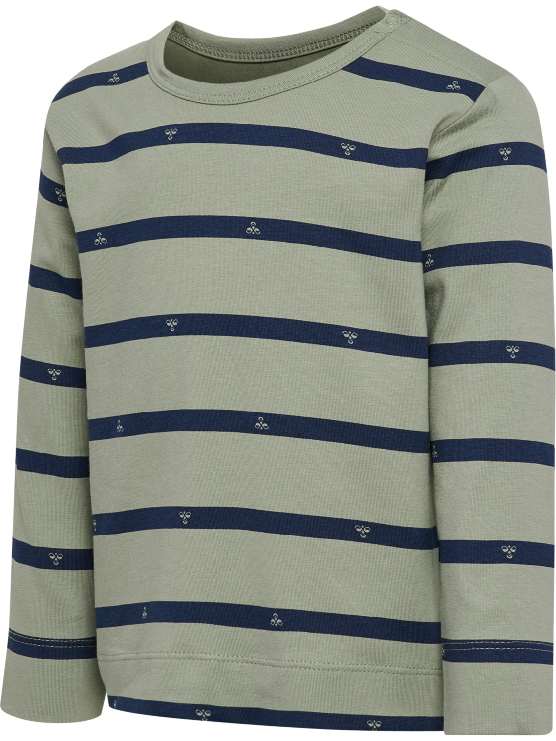 hmlMINI REG STRIPY BEE T-SHIRT L/S, SHADOW, packshot