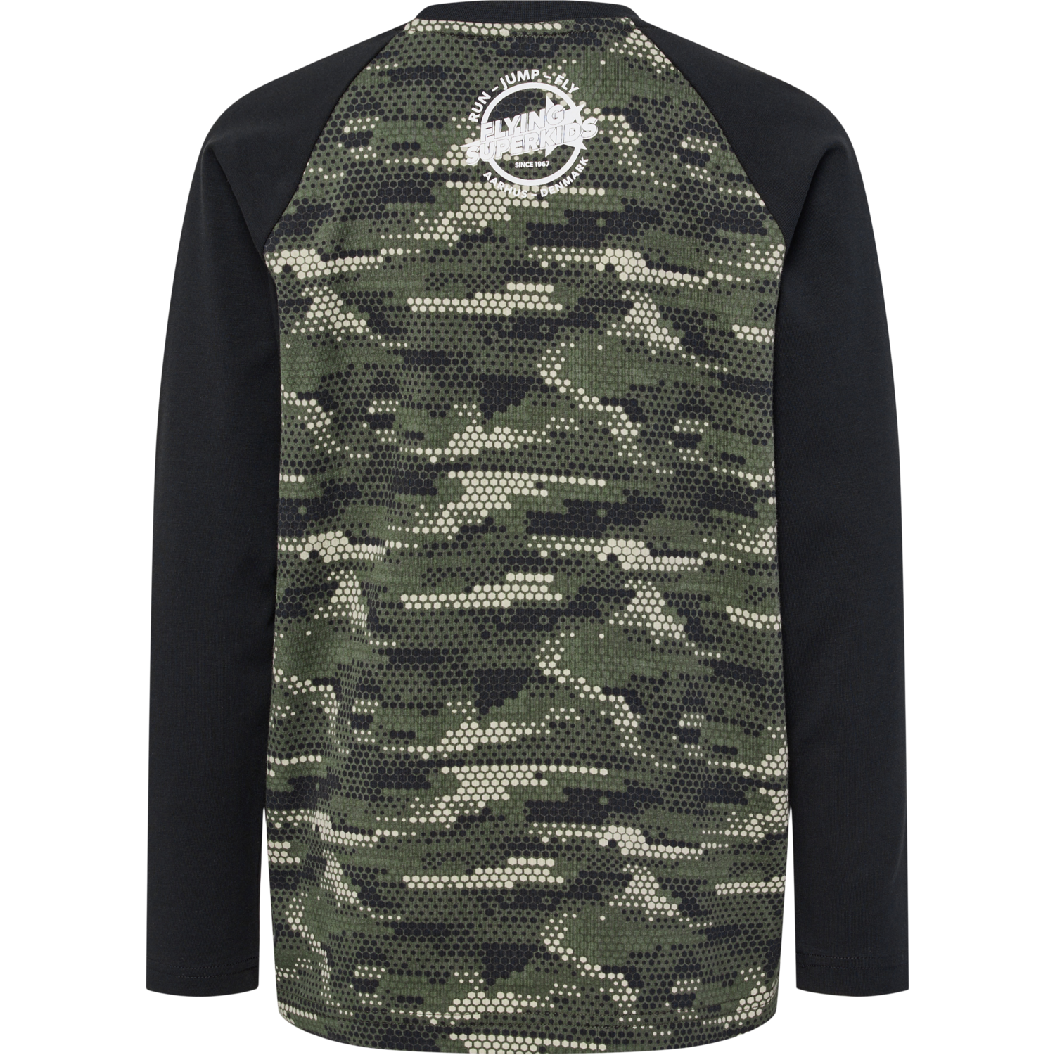 hmlFSK BOYS T-SHIRT L/S, FOREST NIGHT, packshot