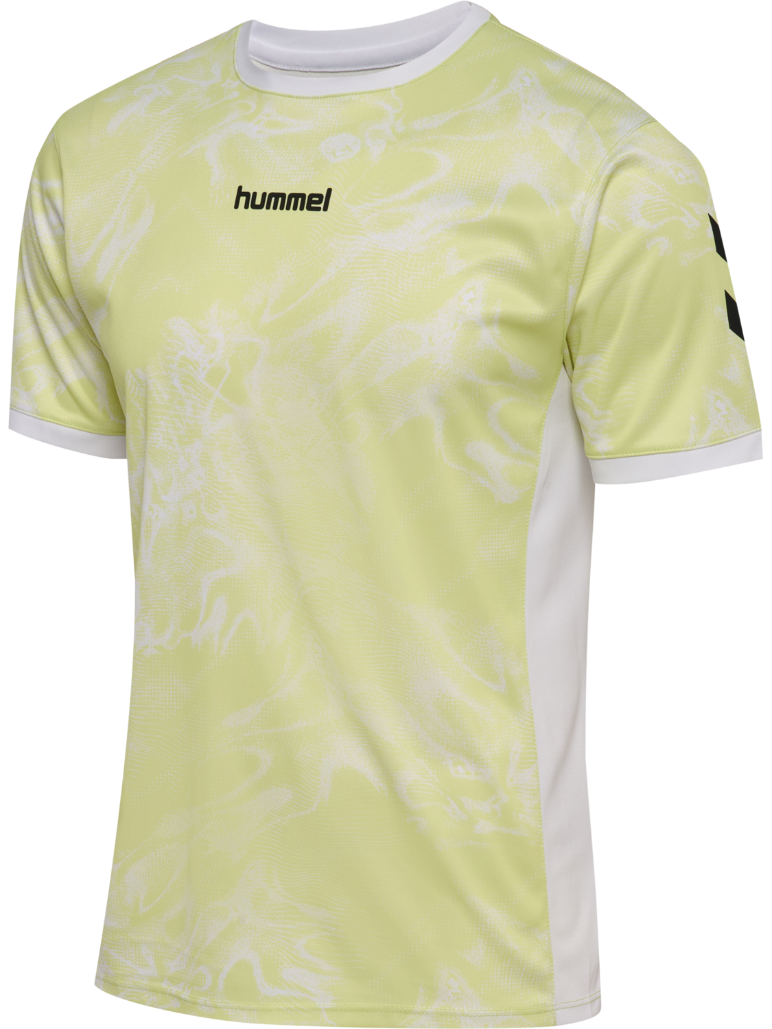 hmlBLAZE CLUB 26 GRAPHIC TEE, ASIAN PEAR/WHITE, packshot