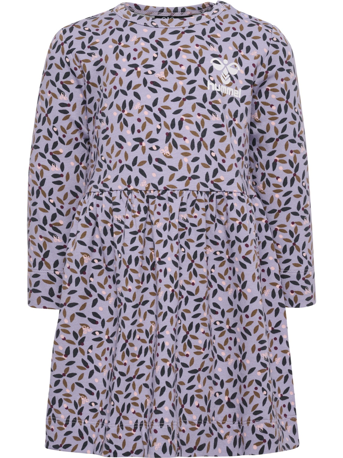 hmlELVINA AOP DRESS L/S, WISTERIA, packshot