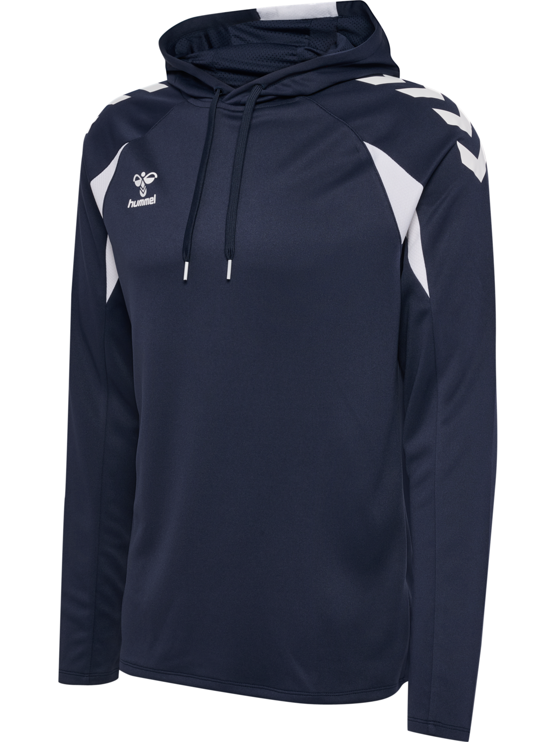 hmlCORE 2.0 HOODIE, MARINE/WHITE, packshot