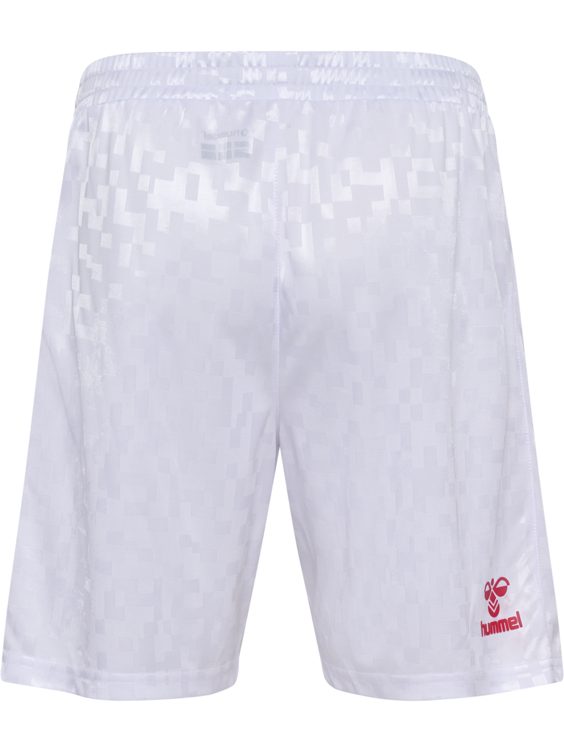 DBU 24 HOME SHORTS, WHITE/TANGO RED, packshot