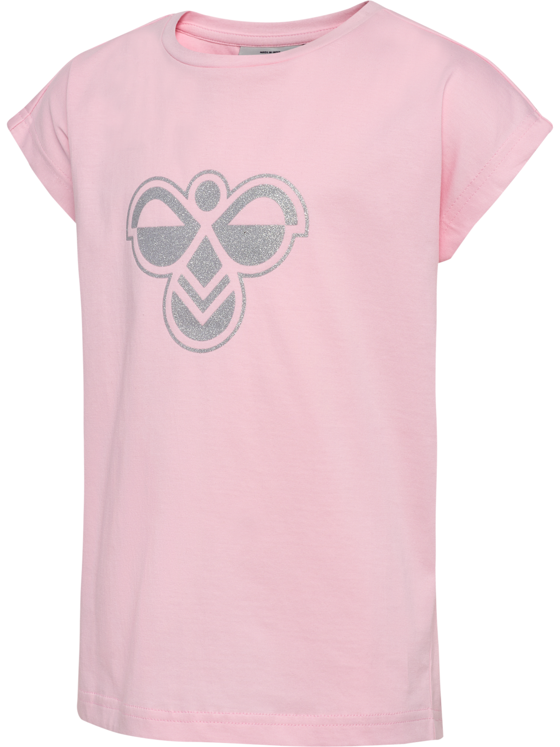hmlJR REG T-SHIRT S/L BIG BEE, ROSEATE SPOONBILL, packshot