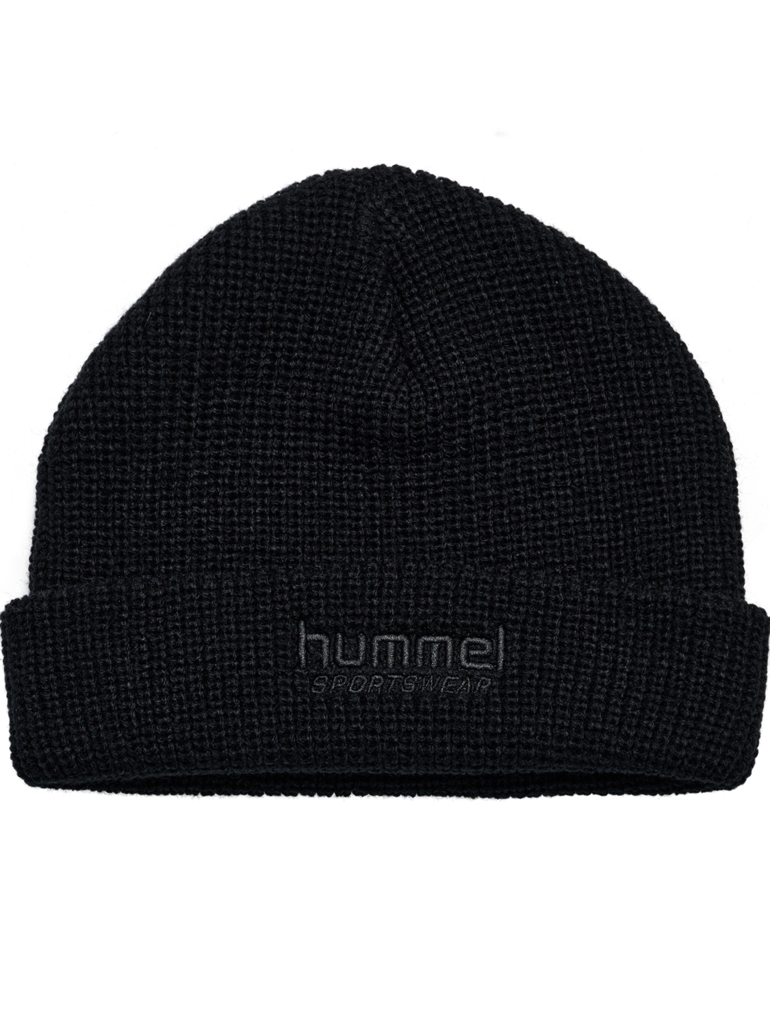 hmlHALF RIB BEANIE, BLACK, packshot