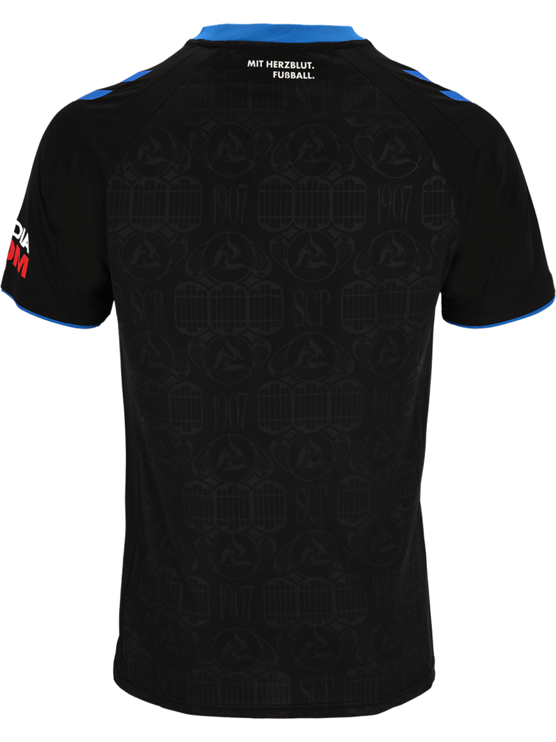 SCP07 26/27 HOME JERSEY S/S, BLACK, packshot