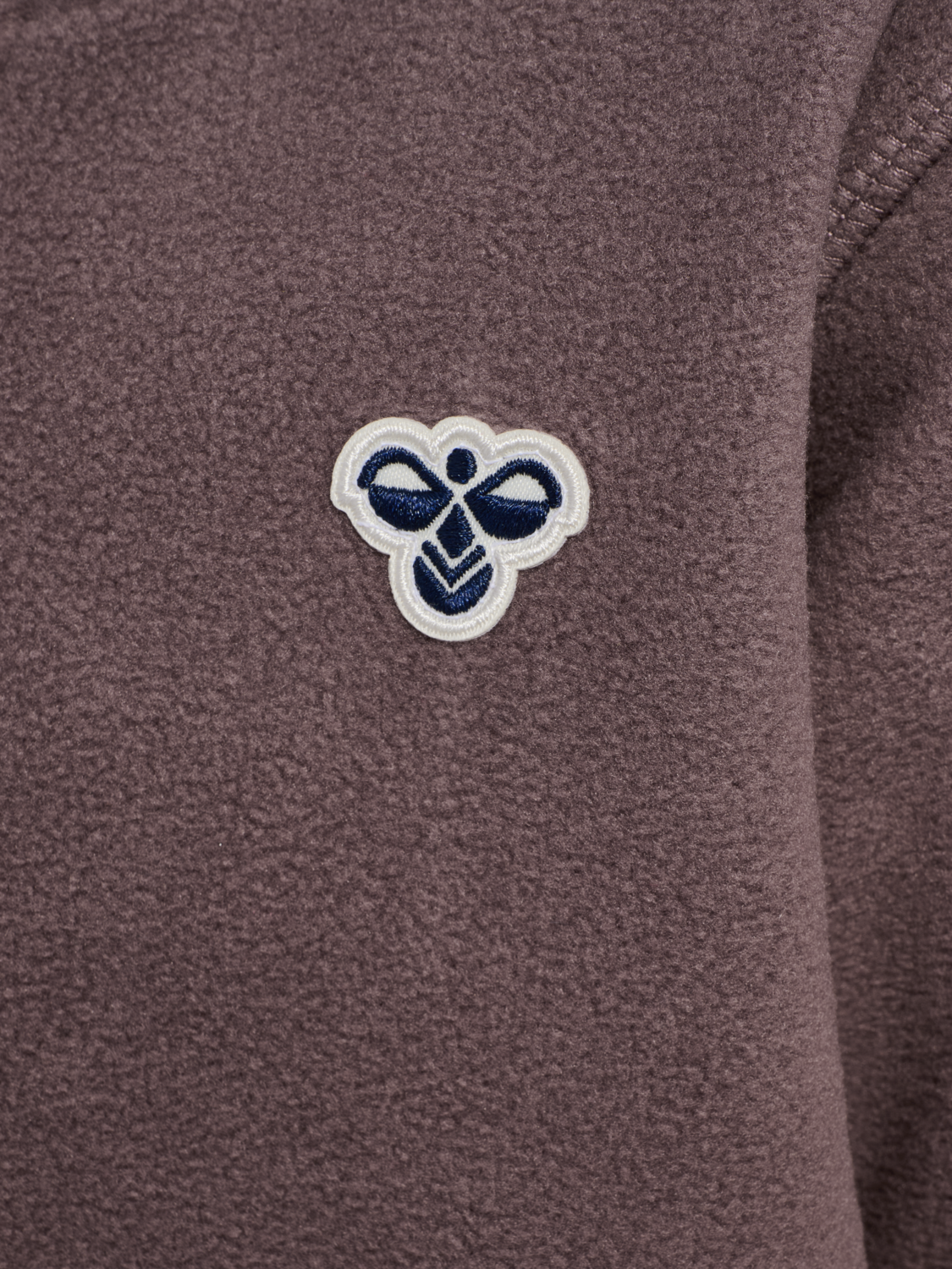 hmlMINI FLEECE ZIP SUIT BEE, PEPPERCORN, packshot