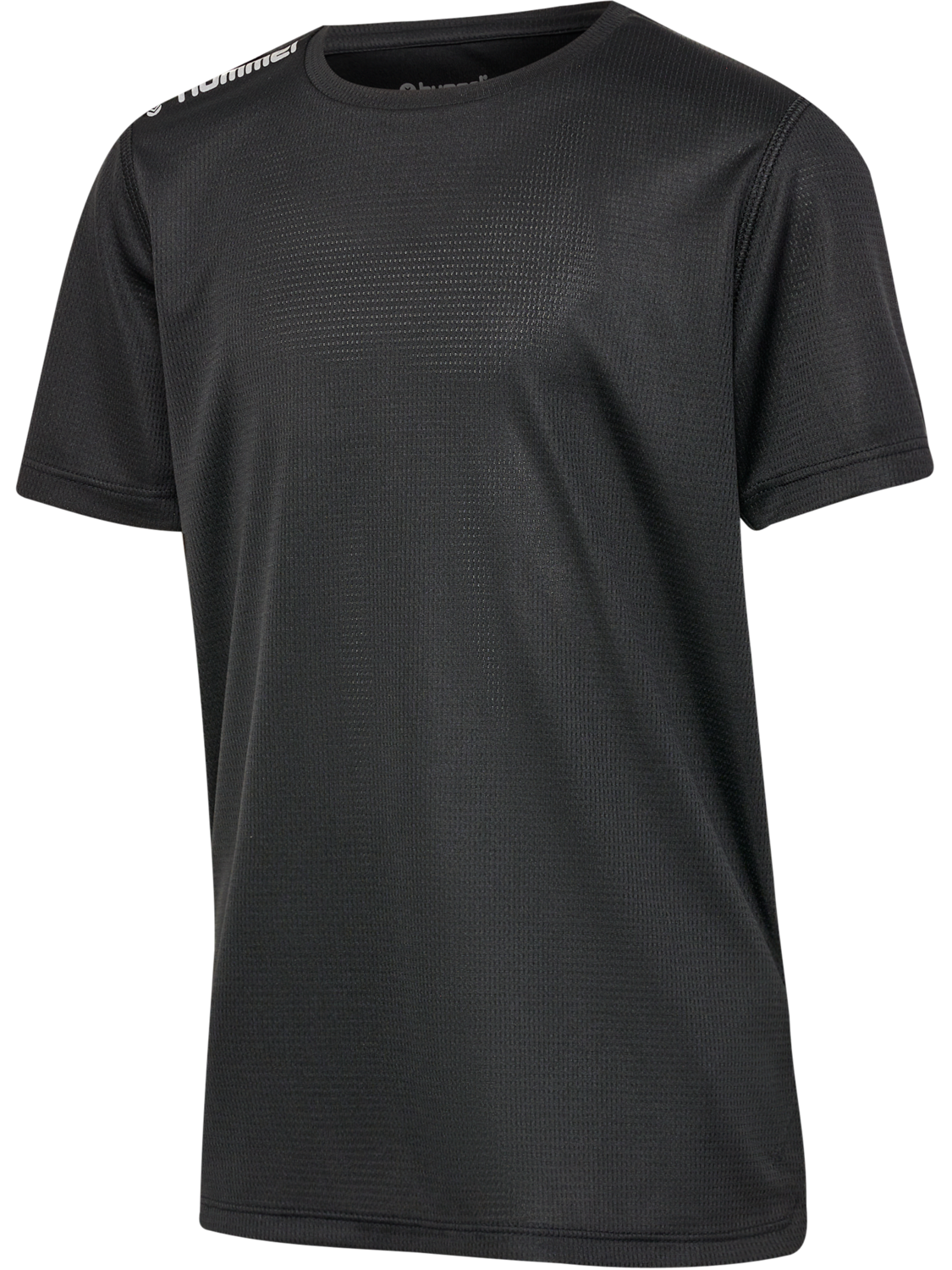 hmlRUN JERSEY S/S KIDS, BLACK, packshot