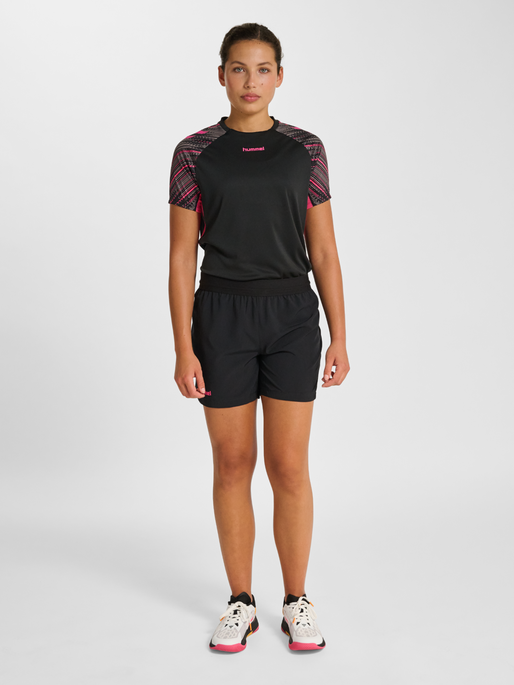 hmlBLAZE PRO TRAINING SHORTS WO, BLACK/PINK, model