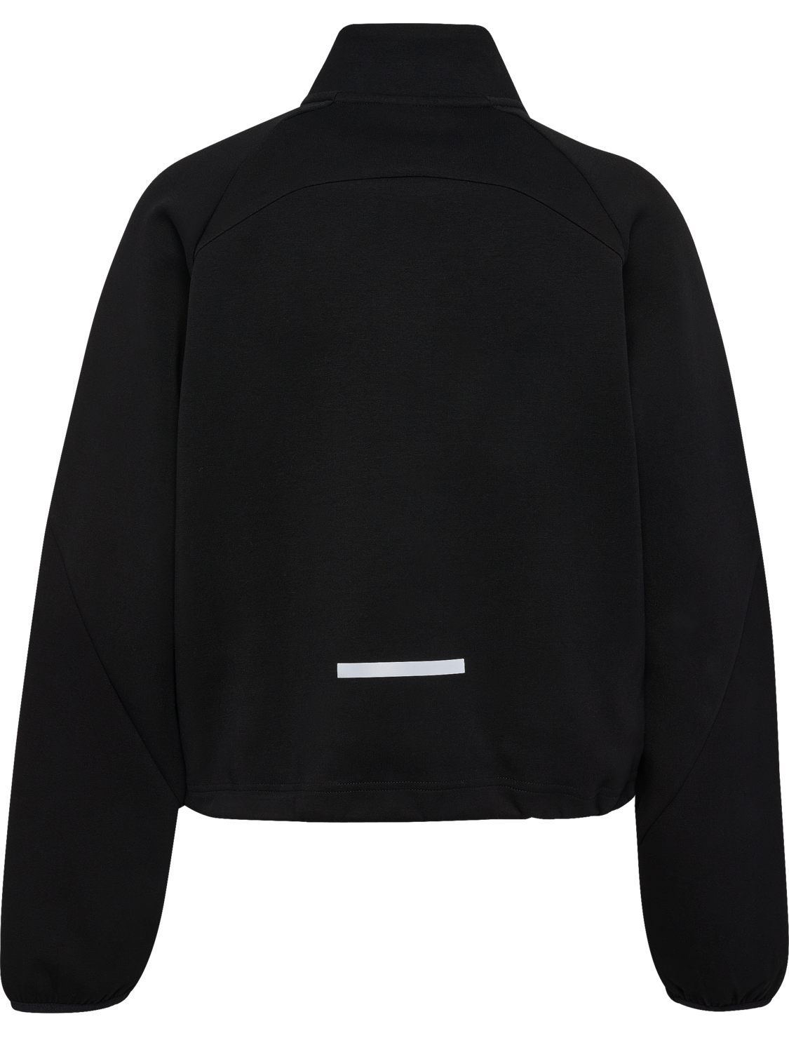 hmlTECH FLEECE WOMEN BOXY HALF ZIP, BLACK, packshot