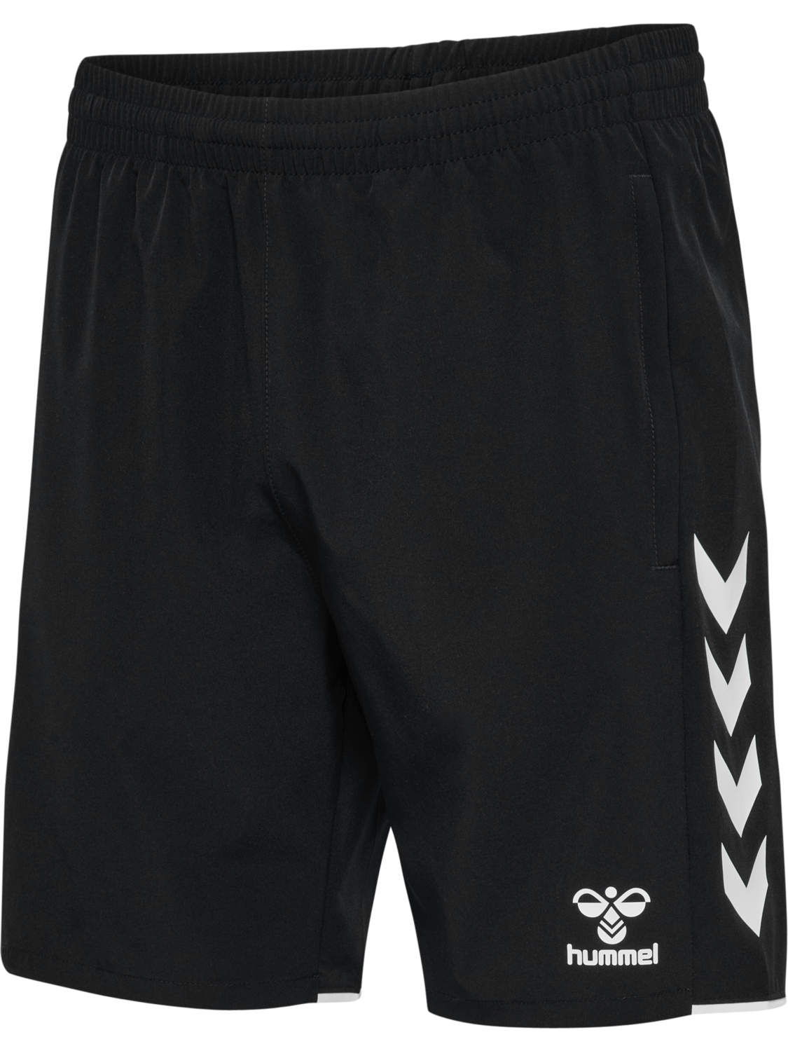 hmlCORE 2.0 WOVEN SHORTS, BLACK/WHITE, packshot