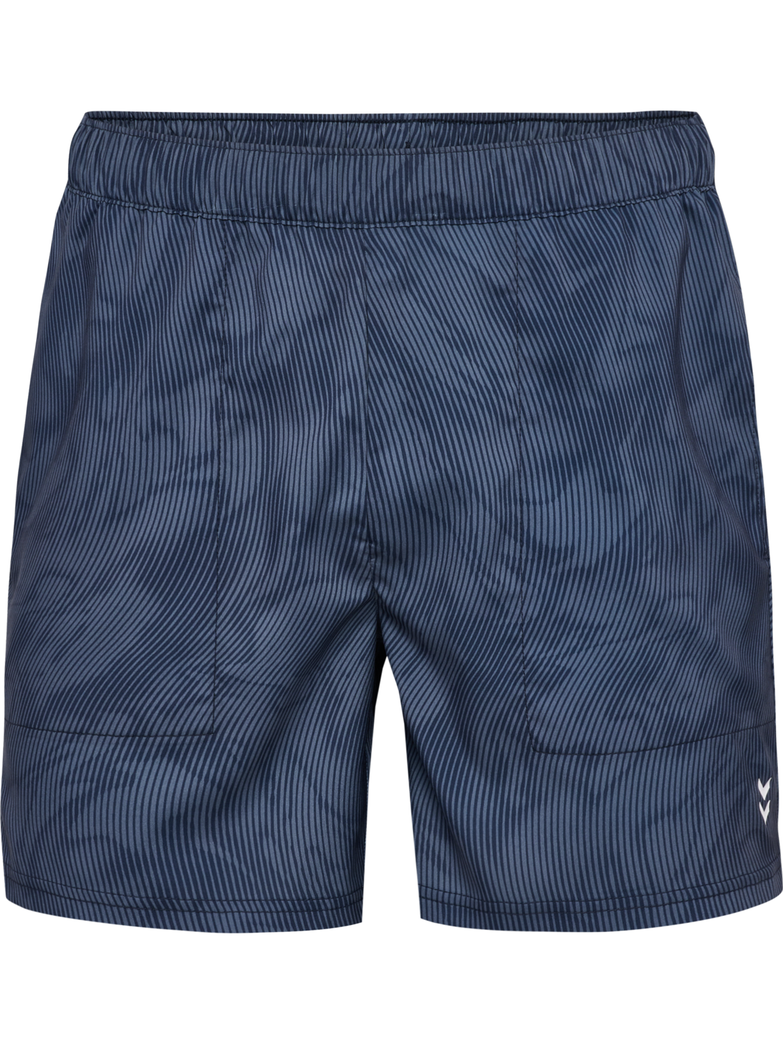 hmlPULSE AOP WORKOUT SHORTS, BLUE MIRAGE/DRESS BLUE, packshot