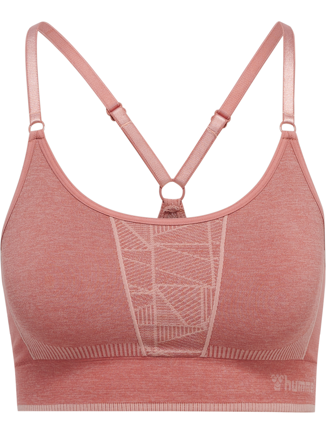 hmlMT ENERGY SEAMLESS SPORTS TOP, WITHERED ROSE/ROSE TAN MELANGE, packshot