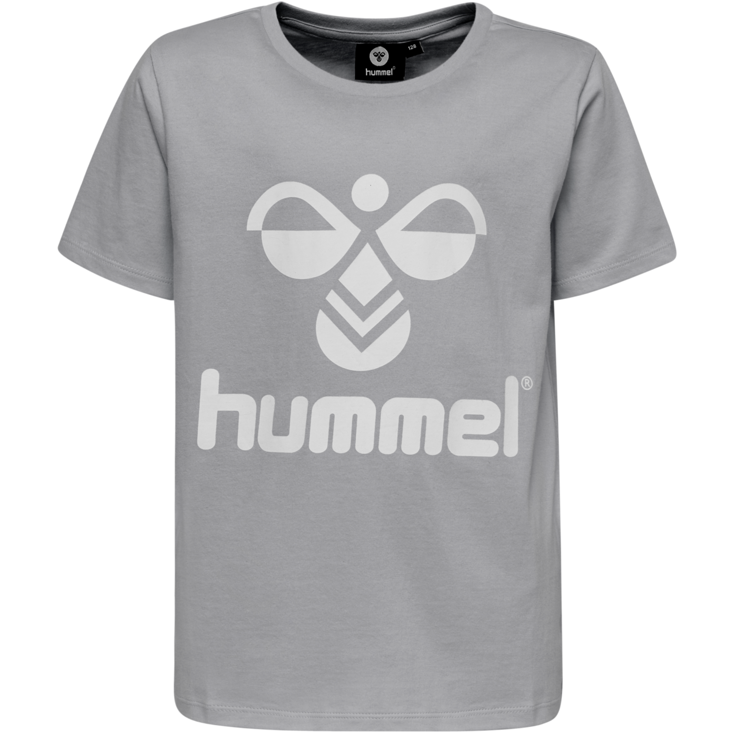 hmlTRES T-SHIRT S/S, GREY MELANGE, packshot
