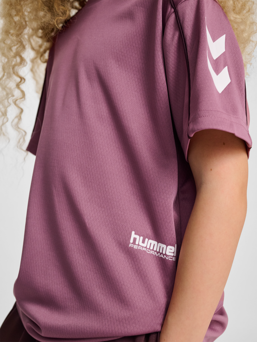 hmlJR T-SHIRT S/S, WISTFUL MAUVE, model
