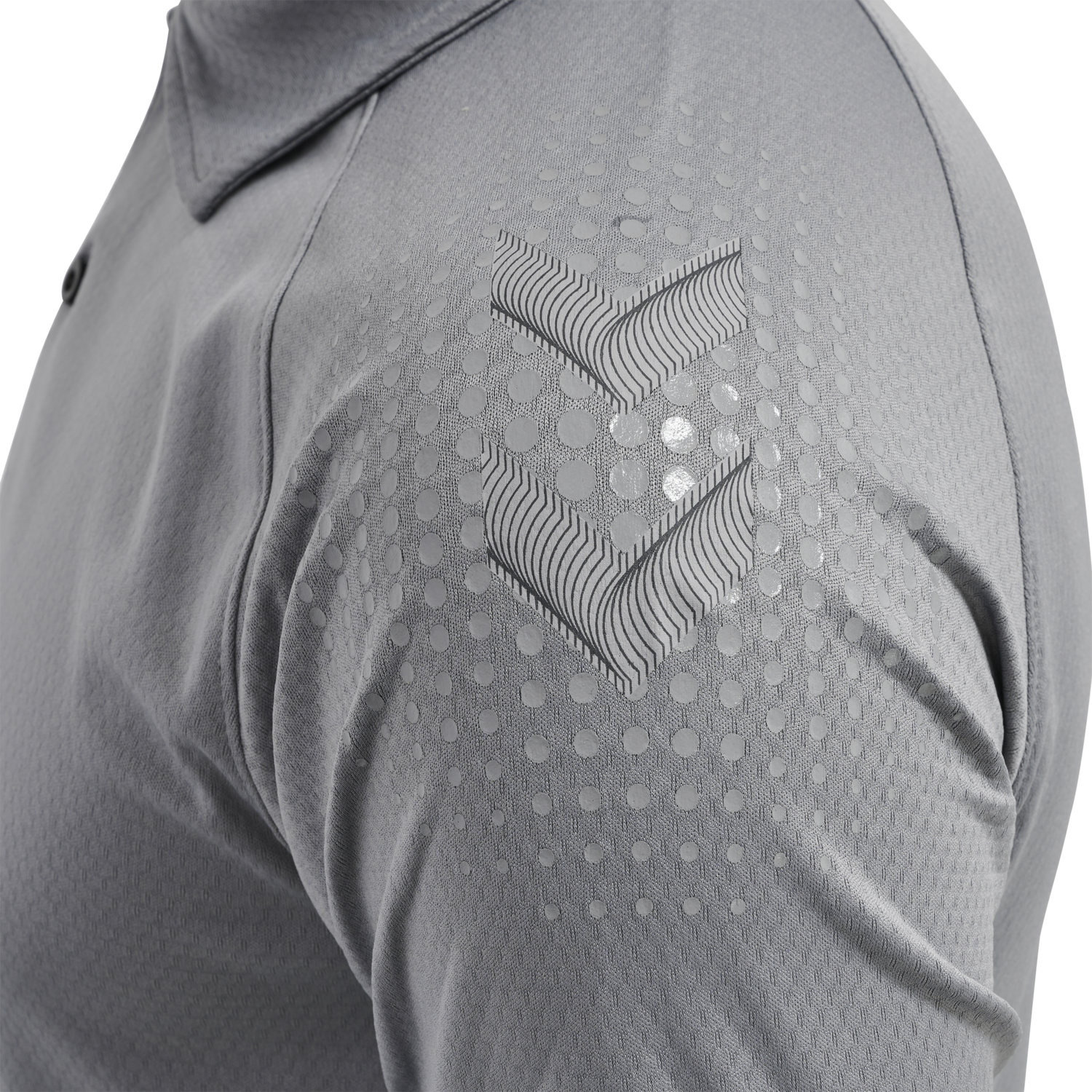 hmlLEAD FUNCTIONAL POLO, GREY MELANGE, packshot