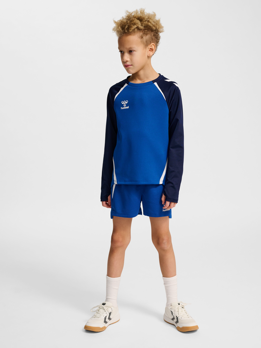 hmlLEAD 2.0 CREW SWEAT KIDS, TRUE BLUE/MARINE, model