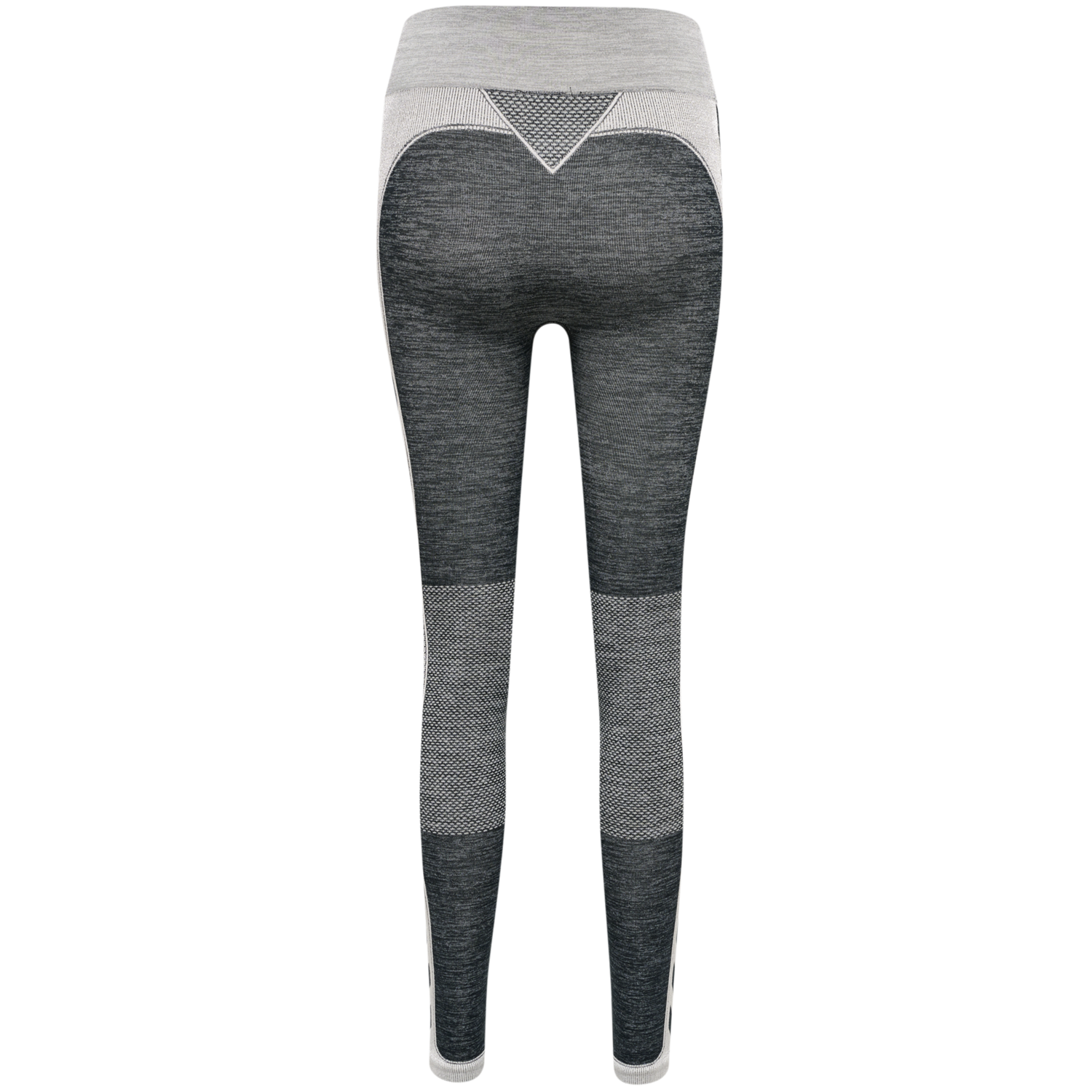 hmlCLEA SEAMLESS MID WAIST TIGHTS, BLACK/WHITE MELANGE, packshot