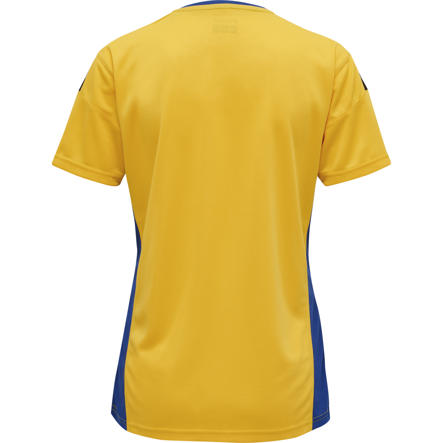 hmlAUTHENTIC POLY JERSEY WOMAN S/S, SPORTS YELLOW/TRUE BLUE, packshot