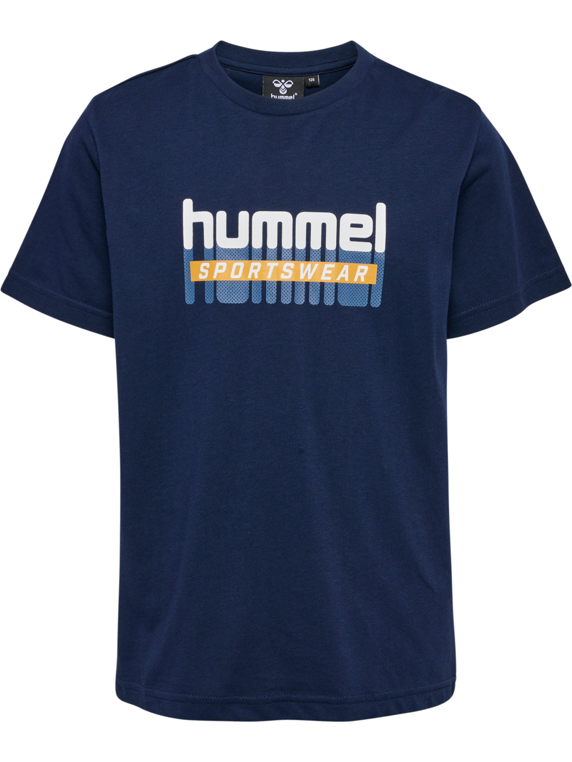 hmlTUKAS T-SHIRT S/S, BLACK IRIS, packshot