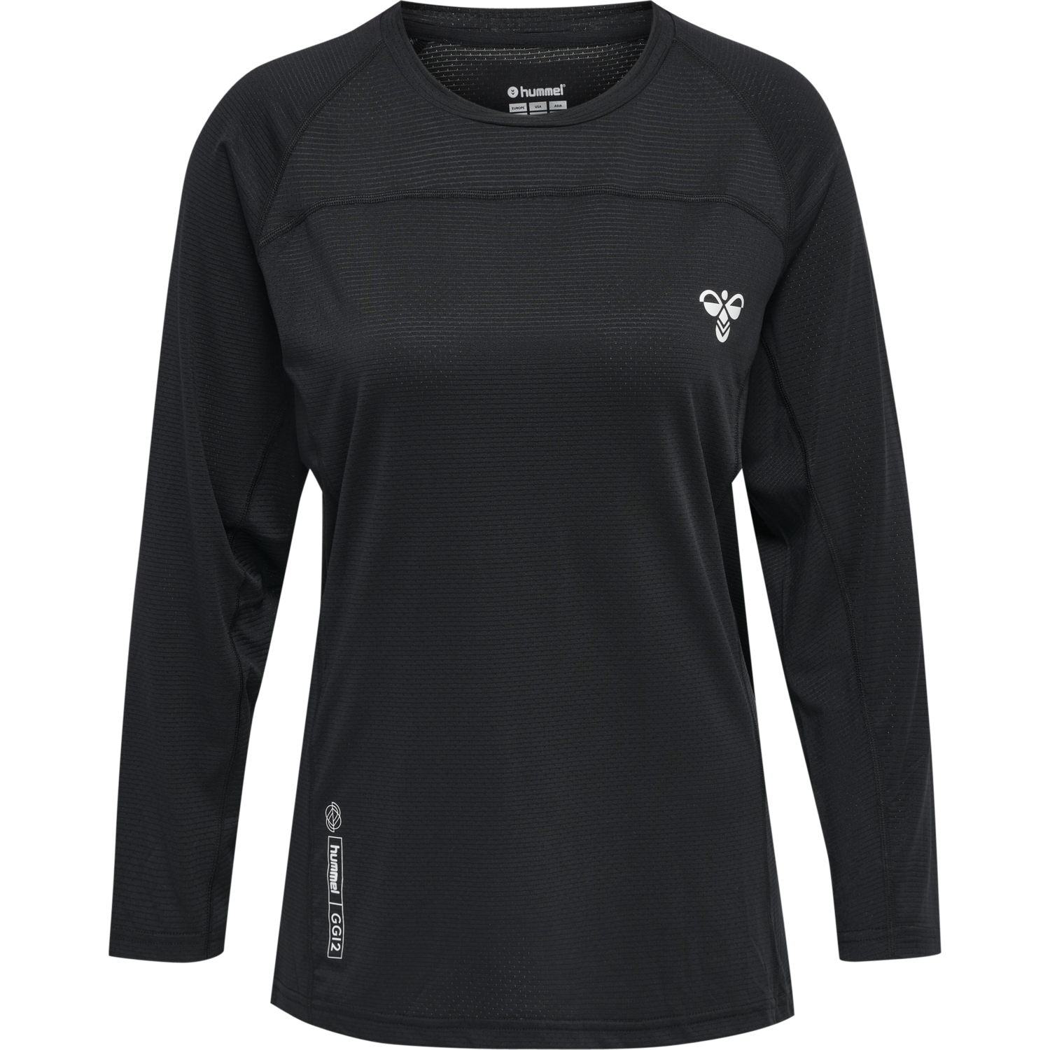 hmlGG12 TRAINING TEE L/S WOMAN, BLACK, packshot