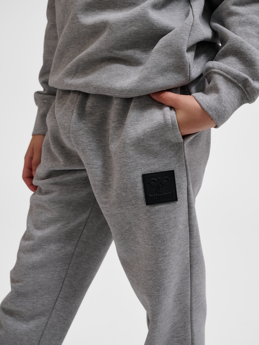 hmlCLEAN ADJUSTABLE PANTS, GREY MELANGE, model